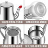 304 stainless steel filter oil pot filter residue kitchen oil tank leak-proof ounce kettle pouring oil bottle wine bottle condiment bottle jar 1300ml 304 oil pot + filter + dust cap