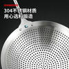 Miaopule 304 stainless steel colander filter sieve kitchen household noodle spoon large sieve dumpling frying hot pot fishing spoon 18cm extra thick 304 stainless steel handle (with double hooks)