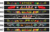 Litian large truck front windshield decorative sticker truck personalized text sun visor rain cover modified car sticker 02 Serve the people