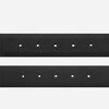 Montblanc business casual men's belt, classic 3.5cm wide series double-sided leather belt, gift choice 130587 (rectangular pin buckle) black embossed/black flat double-sided