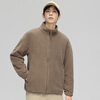 Snow Flying Jacket Men's 2025 Unisex Solid Color Casual Versatile Polar Fleece Top Camel XL175
