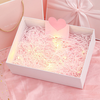 Le Sanhao Gift Box Empty Box Christmas Gift New Year's Day Birthday Gift Box Souvenir Packing Box Pink Bow Medium 20*18*8 Pink Bow