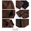IZEXX American imitation suede jacket frosted high-end men's top outdoor retro autumn and winter jacket HJ58 coffee color L