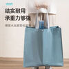 Ye Yu Shopping Bag Large Capacity Portable Supermarket Bag Foldable Waterproof Grocery Bag Handbag Shoulder Storage Bag Smoke Gray Blue Glasses Dog