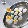 SUPOR wok uncoated lightweight titanium pot pure titanium six-dimensional anti-stick pattern antibacterial wok universal induction cooker pure titanium uncoated suitable for 3-5 people 32cm