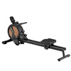 Heisman rowing machine household magnetic resistance silent super fat-burning fitness equipment comprehensive training device small rowing machine Q1 16-speed strong magnetic resistance adjustment - free personal training - Starry Sky Black