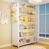 Tangji steel bookcase bookshelf storage rack vertical floor-standing integrated wall hole board bag storage living room storage cabinet 1