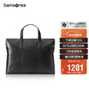Samsonite men's handbag 13-inch computer bag casual commuting document bag cow leather briefcase TK9*09001