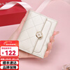 Golf (GOLF) wallet women's leather short multi-card slot card holder women's multi-functional coin purse ID bag gift box birthday gift ivory white