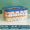 Dumpling box, household food-grade wonton crisper, kitchen refrigerator, quick freezing, freezing, sorting and sealing, special storage box, four-layer dumpling box, 1 piece, 4 layers