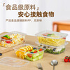 Temeiju disposable lunch box square 750 type * 10 sets for food fast food packed picnic box with lid bowl microwaveable