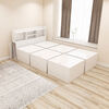 Other custom-made Japanese tatami bed box wardrobe integrated small apartment bedroom storage platform bed 12m single bed white 1 point 8x2 point 4 meter wardrobe with top cabinet other assembled box bed