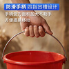 Pimu plastic red small bucket with handle, portable household cleaning large-capacity water storage bucket, large thickened and wear-resistant 19L red paint round bucket 5 pieces/piece