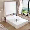 Other custom-made Japanese tatami bed box wardrobe integrated small apartment bedroom storage platform bed 12m single bed white 1 point 8x2 point 4 meter wardrobe with top cabinet other assembled box bed