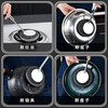 Daily miscellaneous small items 304 stainless steel pot brush artifact kitchen cleaning scrubbing pots and bowls without damaging the pot long handle steel ball brush stainless steel pot brush 1 handle + 2 brush heads
