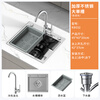 KEGOO large single-slot stainless steel kitchen sink dishwashing basin small size K8032