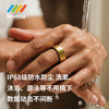 Lingtuo Smart Ring Cardio ECG Monitoring AI-ECG Diagnosis Ring Blood Pressure Blood Sugar Sleep Heart Rate Blood Oxygen Pressure Menstrual Waterproof Health Gold Silver No. 10 (Circumference 63.11mm)
