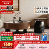 Pashaman antique style solid wood coffee table living room home light luxury high-end large and small round combination sofa side table 0.9M 6322Y
