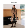 Jiuzi Annako Sheep Wool x Alpaca Elegant Waist Double-sided Wool Coat Women 2025 Winter New Camel M