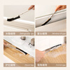Modern housewife stainless steel crevice brush multifunctional kitchen tile dead corner bathroom long handle small brush cleaning brush stainless steel crevice cleaning brush - length 24cm