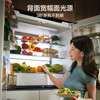 Midea Xiongdundun 601/603 liter cross four-door dual system bottom cooling ultra-thin flat screen fully embedded PST + purified air-cooled frost-free first-level variable frequency large-capacity refrigerator subsidy Pro model BCD-603WUSPZM (E) Seashell White