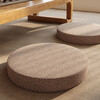 Futon household removable and washable Japanese window sill cushion tatami balcony bay window cushion Salima futon - round style woven gray 5cm thickness diameter 50cm