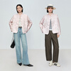 Naivee (naivee) Zhuo Zhuo Yinghua 26 spring new style half-curved collar Chinese style loose jacket with placket and raglan sleeves Yingying Pink S