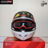 LS2 Carbon Fiber FF901 Backflip Motorcycle Dual Lens 180 Carbon Fiber Face-Up Helmet 3C Four Seasons FF906 FF906 Flash White 2XL (60-61CM recommended)