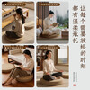 Futon household removable and washable Japanese window sill cushion tatami balcony bay window cushion Salima futon - round style woven gray 5cm thickness diameter 50cm