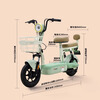 Tailing electric bicycle Koi 2026 new national standard electric bicycle 48V13AH lead-acid battery long battery life can be licensed for men and women commuting to work battery bicycle verdant green