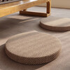 Futon household removable and washable Japanese window sill cushion tatami balcony bay window cushion Salima futon - round style woven gray 5cm thickness diameter 50cm