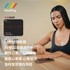 Lingtuo Smart Ring Cardio ECG Monitoring AI-ECG Diagnosis Ring Blood Pressure Blood Sugar Sleep Heart Rate Blood Oxygen Menstrual Period Waterproof Health Gray Black No. 9 (Circumference 60.60mm)