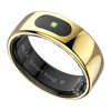 Universal smart ring for Apple mobile phone, good-looking gift for couples, step counting, running, measuring heart rate, blood oxygen, sleep, gold Shipto brand smart ring No. 12 (21.50mm)