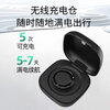 Smart ring wireless ring measuring heart rate blood pressure blood oxygen electrocardiogram waterproof black technology sports sleep monitoring multi-function charging compartment 200mah | can charge 90% of the smart ring