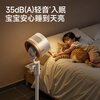 Skyworth Whole House Mosquito Repellent Air Circulation Fan Household Electric Fan Floor Fan 2026 New Large Air Volume Voice Remote Control Energy-Saving Bedroom Living Room Antibacterial Fan Q596A Apricot Velvet White