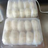 Junmo strip type steamed bun packaging box disposable transparent plastic 3.5 xiaolongbao steamed bun takeaway packaging box 5 5 round lid steamed bun box 100 pieces