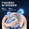 Skyworth Whole House Mosquito Repellent Air Circulation Fan Household Electric Fan Floor Fan 2026 New Large Air Volume Voice Remote Control Energy-Saving Bedroom Living Room Antibacterial Fan Q596A Apricot Velvet White