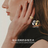 SHAKESPEARE Smart Ring Sleep Monitoring Female Niche Design Couple Ring Light Luxury Crushed Ice Gold No. 15
