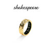 SHAKESPEARE Smart Ring Sleep Monitoring Female Niche Design Couple Ring Light Luxury Crushed Ice Gold No. 15