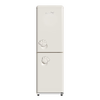 Xinfei (Frestec) 98 liter double door refrigerator small mini retro small refrigerator home dormitory rental refrigeration freezer refrigerator energy saving and electricity saving support trade-in 185 liter double door retro beige + partition + energy saving and low noise