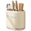 Xincong Chopstick Storage Box Wall-mounted Kitchen Storage Rack No-Punch Knife Rest Chopstick Cage Integrated Storage Hanging Rack Milk White-Chopstick Storage Box Wall-mounted/Countertop Dual-Purpose