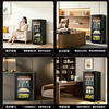 Casarte ice bar home small living room office small refrigerator ultra-thin embedded single door mini transparent glass door vertical beverage red wine tea refrigerator fruit preservation cabinet 142 liters high-end air-cooled model fully refrigerated with red wine area about 1.1 meters
