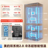 Midea Xiong Dundun 601L cross-door refrigerator ultra-thin zero-embedded dual system 2.0 ultra-large capacity first-level sterilization and frost-free household refrigerator BCD-601WUSPZM(E) 601L Habeida