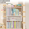 XAOIMI subject classification storage rack desktop book desk organizer multi-layer bookshelf office data file storage rack plain and elegant white shipped in one package
