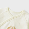 Tongtai (TONGTAI) baby jumpsuit spring and autumn pure cotton newborn clothes newborn baby butterfly clothing romper orange 66cm