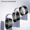 Smart health ring accurately monitors heart rate, blood oxygen, sleep, body temperature, pressure gauge, calories, IP68 waterproof, swimming and bathing, wearable, magnetic fast charging, super long battery life, thin, bright gold, free charging compartment, size 12, 21.6mm, recommended 70-75kg