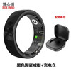 New ceramic smart couple ring, universal for men and women, heart rate, oximeter, pedometer, pressure, sleep, waterproof, gesture page turning, sports ring, waterproof, record, exercise, sleep management, pink, free charging compartment, size 7, 17.4mm, recommended 55-60kg