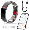 New non-invasive blood sugar and blood pressure smart ring, sleep, blood oxygen, heart rate, multiple exercise modes, waterproof photo ring, Yaoshi Black No. 11