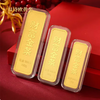 Wen Shiou pure gold 999.9 gold gold bars investment gold bars pure gold gold bars baby gold pieces white bars installment wealth gold gold bars 5 grams spot quick delivery / fake one pay three