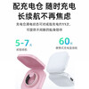 New ceramic smart couple ring, universal for men and women, heart rate, oximeter, pedometer, pressure, sleep, waterproof, gesture page turning, sports ring, waterproof, record, exercise, sleep management, pink, free charging compartment, size 7, 17.4mm, recommended 55-60kg
